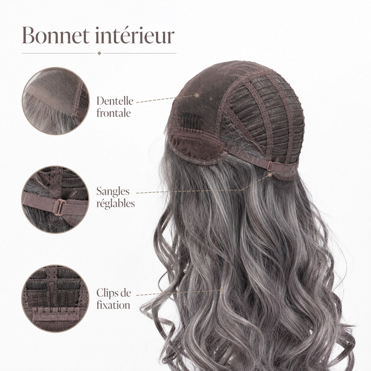 Détails bonnet intérieur
