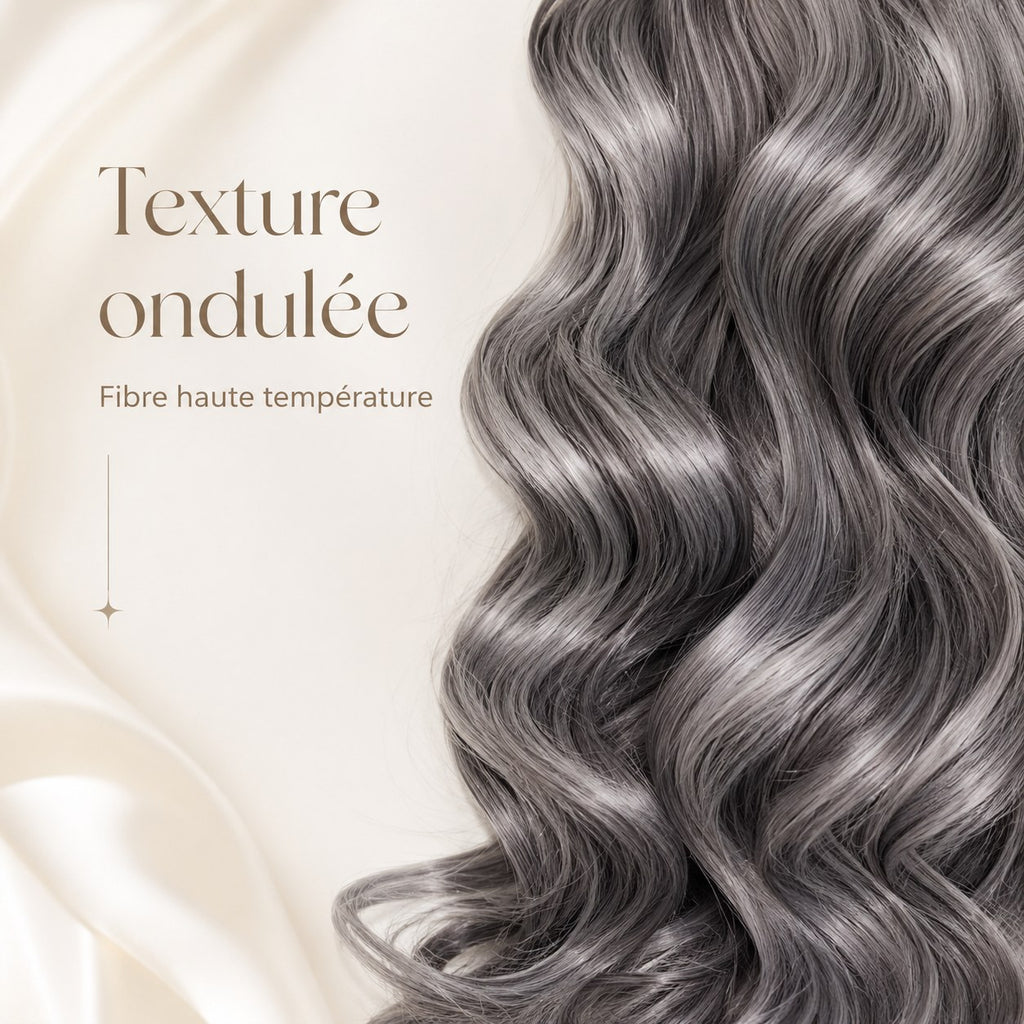Texture ondulée gris argenté
